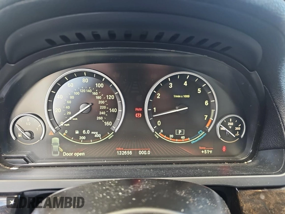 2012 BMW 7 Series 740i with VIN WBAKA4C52CC613791, listed as a Copart auction lot 82473894 with 132,656 mi miles and Clean Title. Bid and sale history available at carsss.com. Image 8.