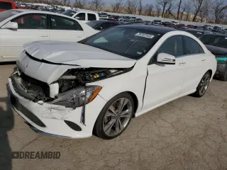 2019 Mercedes-Benz CLA with VIN WDDSJ4GB9KN770679, listed as a Copart auction lot 79707543 with 58,833 mi miles and Salvage Title. Bid and sale history available at carsss.com. Image 1.