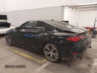 2018 Infiniti Q60 Luxe with VIN JN1EV7EL1JM393037, listed as a IAAI auction lot 41308526 with 54,065 mi miles and . Bid and sale history available at DreamBid. Image 3.