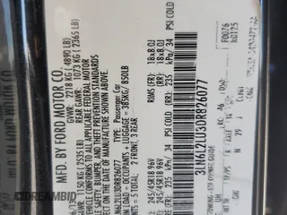 2013 Lincoln MKZ Hybrid z VIN 3LN6L2LU3DR826077, wystawiony jako Copart lot #56863185 z przebiegiem 146 645 mil mil oraz Szkoda całkowita • Salvage title. Historia ofert i sprzedaży dostępna na DreamBid. Obrazek 12.