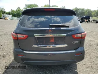 2014 Infiniti QX60 with VIN 5N1AL0MM8EC530162, listed as a Copart auction lot 64477165 with 106,642 mi miles and Salvage title. Bid and sale history available at DreamBid. Image 6.