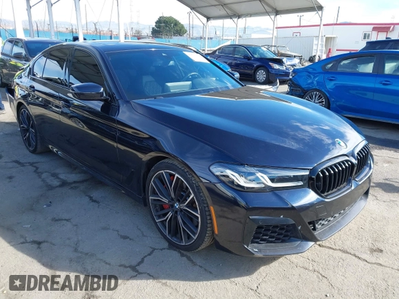 2023 BMW 5 Series 540i with VIN WBA53BJ06PWY11037, listed as a IAAI auction lot 41612304 with 37,274 mi miles and . Bid and sale history available at DreamBid. Image 1.
