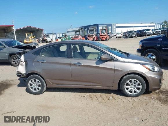 2012 Hyundai Accent GLS with VIN KMHCT4AE4CU097413, listed as a IAAI auction lot 42024571 with 120,672 mi miles. Bid and sale history available at carsss.com. Image 12.