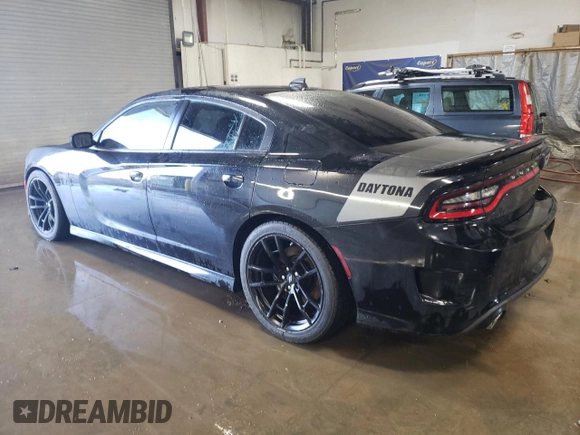 2019 Dodge Charger Scat Pack with VIN 2C3CDXGJ2KH520373, listed as a Copart auction lot 43626485 with 29,582 mi miles and Salvage Title. Bid and sale history available at DreamBid. Image 2.