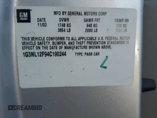 2004 Oldsmobile Alero GL1 z VIN 1G3NL12F94C190244, wystawiony jako Copart lot #85152874 z przebiegiem 134 738 mil mil oraz Szkody całkowita. Historia ofert i sprzedaży dostępna na DreamBid. Obrazek 13.
