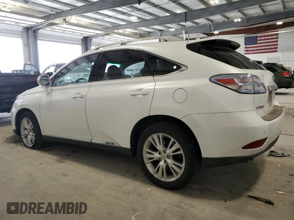 2010 Lexus RX 450h with VIN JTJBC1BAXA2401134, listed as a Copart auction lot 54424195 with 124,077 mi miles and Salvage Title. Bid and sale history available at DreamBid. Image 2.