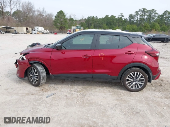 2024 Nissan Kicks SV with VIN 3N1CP5CV5RL574092, listed as a IAAI auction lot 41792156 with 9,956 mi miles. Bid and sale history available at carsss.com. Image 15.