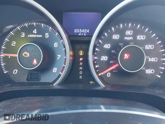 2012 Acura TL Tech Auto with VIN 19UUA8F50CA025948, listed as a IAAI auction lot 41723890 with 203,424 mi miles. Bid and sale history available at carsss.com. Image 7.