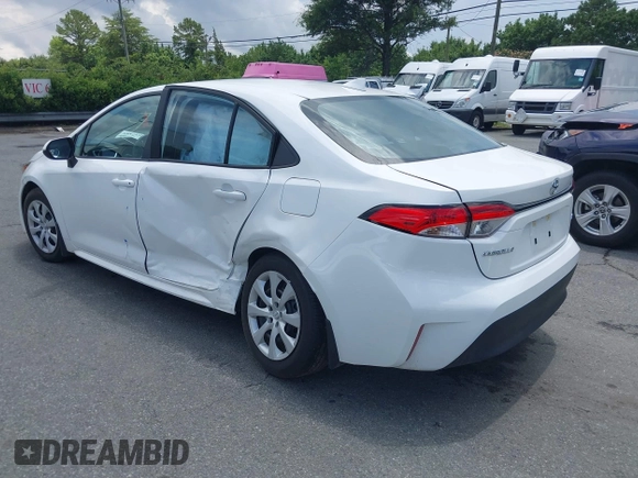 2024 Toyota Corolla LE with VIN 5YFB4MDE8RP215557, listed as a IAAI auction lot 42651885 with 11,907 mi miles and . Bid and sale history available at DreamBid. Image 3.
