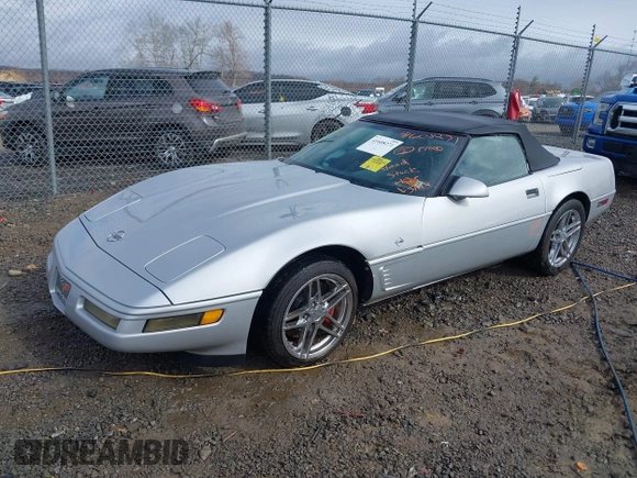 1996 Chevrolet Corvette with VIN 1G1YY32P4T5120035, listed as a IAAI auction lot 41608271 with 1 mi miles. Bid and sale history available at carsss.com. Image 2.