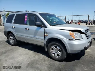 2007 Honda Pilot LX with VIN 5FNYF281X7B012081, listed as a Copart auction lot 52637735 with 142,729 mi miles and Salvage Title. Bid and sale history available at carsss.com. Image 4.