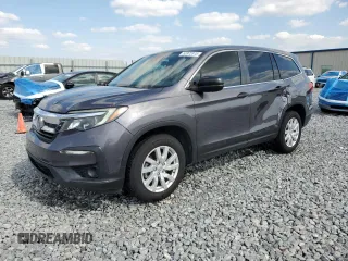 2019 Honda Pilot LX with VIN 5FNYF5H19KB016889, listed as a Copart auction lot 53972975 with 75,721 mi miles and Salvage Title. Bid and sale history available at DreamBid. Image 1.