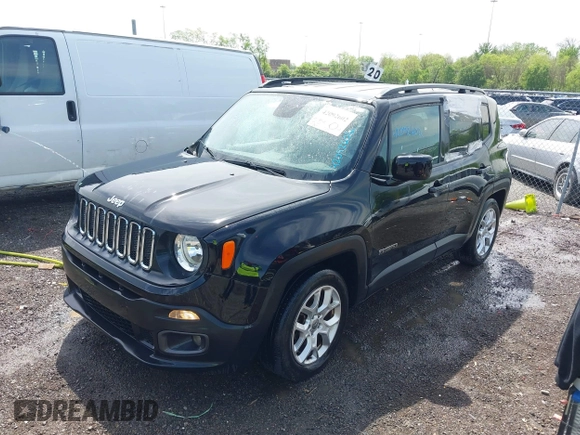 2017 Jeep Renegade Latitude with VIN ZACCJABB2HPG07439, listed as a IAAI auction lot 42092602 with 119,364 mi miles. Bid and sale history available at carsss.com. Image 18.