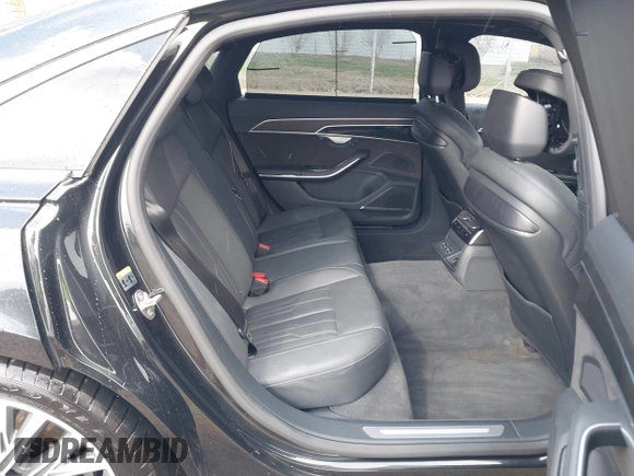 2019 Audi A8 L with VIN WAU8DAF84KN019115, listed as a IAAI auction lot 41856931 with 84,387 mi miles. Bid and sale history available at carsss.com. Image 8.
