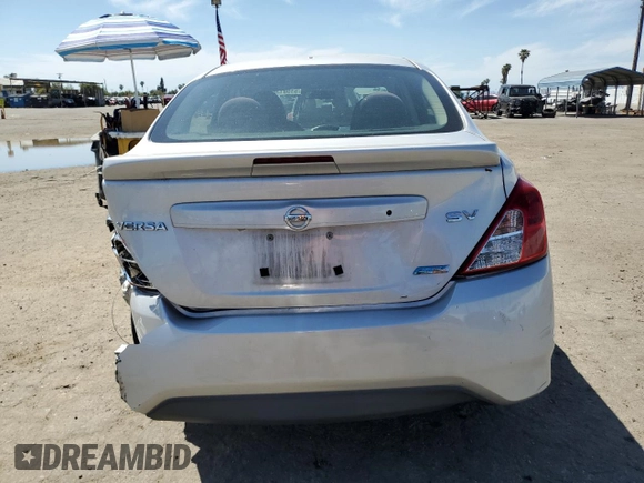 2015 Nissan Versa S Plus with VIN 3N1CN7AP0FL941997, listed as a Copart auction lot 51981365 with 142,372 mi miles and Salvage Title. Bid and sale history available at carsss.com. Image 6.