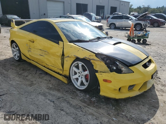 2003 Toyota Celica GTS with VIN JTDDY38T930064746, listed as a Copart auction lot 72370754 with 185,498 mi miles and Salvage Title. Bid and sale history available at carsss.com. Image 4.