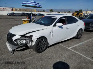 2017 Lexus IS with VIN JTHBA1D22H5045817, listed as a Copart auction lot 47651795 with 105,007 mi miles and Salvage Title. Bid and sale history available at carsss.com. Image 1.