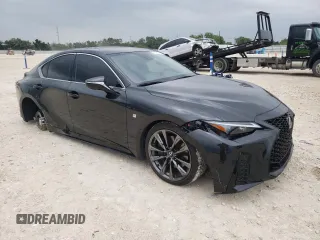 2024 Lexus IS 350 F Sport with VIN JTHGZ1B29R5079076, listed as a Copart auction lot 55539765 with 15,778 mi miles and Salvage title. Bid and sale history available at DreamBid. Image 4.