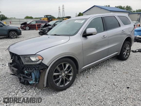 2018 Dodge Durango GT with VIN 1C4RDJDG6JC456075, listed as a Copart auction lot 63393655 with 65,032 mi miles and Salvage title. Bid and sale history available at DreamBid. Image 1.