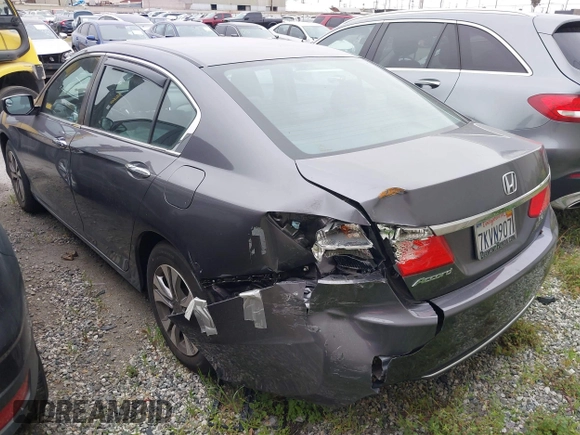 2015 Honda Accord Sedan LX with VIN 1HGCR2F3XFA152193, listed as a IAAI auction lot 41909957 with 124,810 mi miles. Bid and sale history available at carsss.com. Image 3.