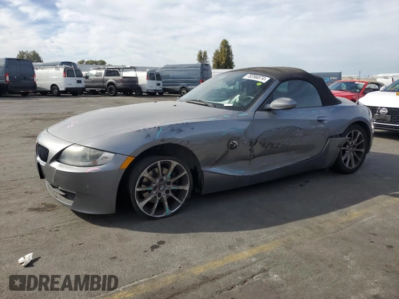 2008 BMW Z4 3.0i z VIN 4USBU335X8LW74795, wystawiony jako Copart lot #78286874 z przebiegiem 64 869 mil mil oraz Szkoda całkowita • Salvage title. Historia ofert i sprzedaży dostępna na DreamBid. Obrazek 1.