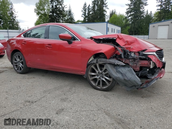 2017 Mazda 6 Grand Touring with VIN JM1GL1X56H1120758, listed as a Copart auction lot 54163525 with Not Provided miles and Salvage Title. Bid and sale history available at carsss.com. Image 4.
