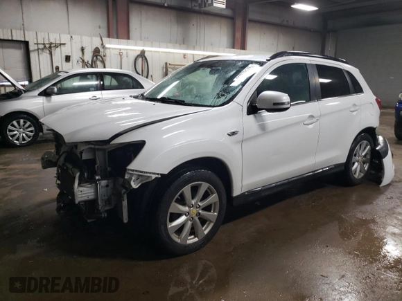 2015 Mitsubishi Outlander Sport 2.4 GT with VIN 4A4AR4AW7FE037037, listed as a Copart auction lot 89276145 with 60,287 mi miles and Salvage Title. Bid and sale history available at carsss.com. Image 1.