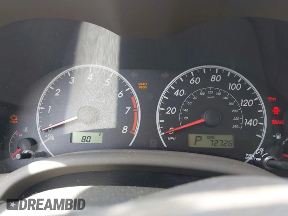 2010 Toyota Corolla with VIN 1NXBU4EE8AZ214135, listed as a IAAI auction lot 42522421 with 72,726 mi miles and . Bid and sale history available at DreamBid. Image 7.