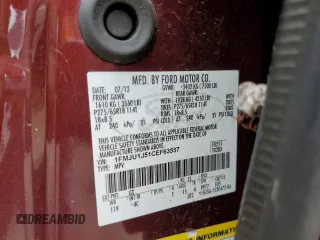 2012 Ford Expedition XLT с VIN 1FMJU1J51CEF63537, выставлен на аукционе Copart как лот 60886105 с пробегом 37 228 миль миль и Чистый • Clean title. История ставок и продаж доступна на DreamBid. Изображение 13.