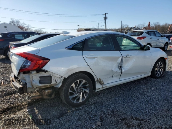 2017 Honda Civic EX with VIN 19XFC2F88HE219849, listed as a Copart auction lot 49706315 with 91,879 mi miles and Salvage Title. Bid and sale history available at DreamBid. Image 3.