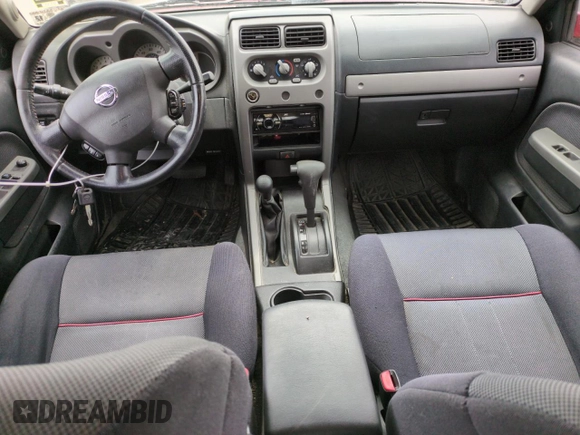 2004 Nissan Frontier SC with VIN 1N6MD29YX4C403429, listed as a Copart auction lot 43655135 with 105,282 mi miles and Salvage title. Bid and sale history available at DreamBid. Image 8.