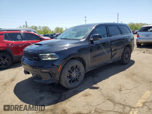 2022 Dodge Durango GT Plus with VIN 1C4RDJDG5NC212441, listed as a Copart auction lot 55974685 with 26,665 mi miles and Clean title. Bid and sale history available at DreamBid. Image 1.