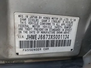 1999 Honda Civic LX z VIN JHMEJ6673XS001134, wystawiony jako Copart lot #42090765 z przebiegiem 265 318 mil mil oraz Szkoda całkowita • Salvage title. Historia ofert i sprzedaży dostępna na DreamBid. Obrazek 12.