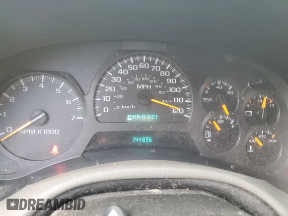 2003 Chevrolet TrailBlazer LTZ with VIN 1GNDT13S332309151, listed as a Copart auction lot 42874845 with 144,896 mi miles and Clean Title. Bid and sale history available at DreamBid. Image 9.