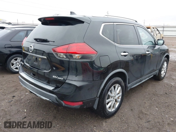 2017 Nissan Rogue SV with VIN KNMAT2MV5HP604465, listed as a IAAI auction lot 41463706 with 103,942 mi miles. Bid and sale history available at carsss.com. Image 4.