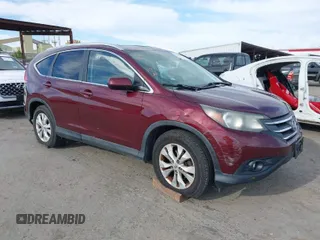 2012 Honda CR-V EX-L with VIN 5J6RM3H78CL014515, listed as a IAAI auction lot 41980437 with 209,421 mi miles. Bid and sale history available at carsss.com. Image 1.