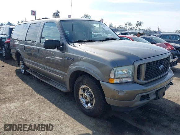 2003 Ford Excursion Limited z VIN 1FMNU42P83EC62184, wystawiony jako IAAI lot #41467896 z przebiegiem 258 965 mil mil oraz . Historia ofert i sprzedaży dostępna na DreamBid. Obrazek 1.