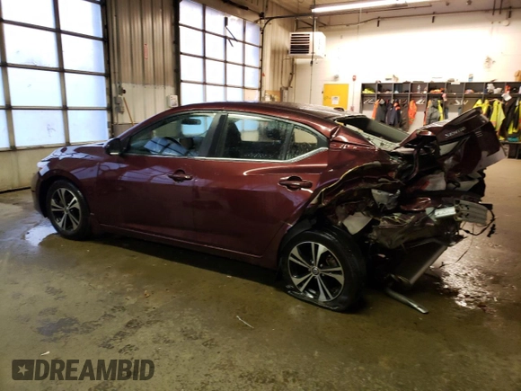 2022 Nissan Sentra SV with VIN 3N1AB8CV8NY300423, listed as a Copart auction lot 82578813 with 13,527 mi miles and Salvage Title. Bid and sale history available at carsss.com. Image 2.