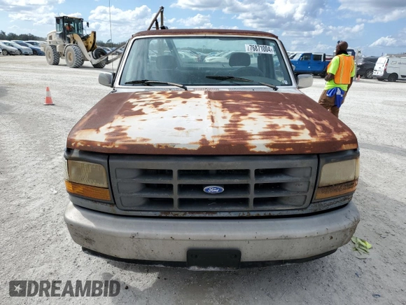 1992 Ford F-150 with VIN 1FTDF15Y2NLB00580, listed as a Copart auction lot 76871004 with 0 mi miles and Salvage Title. Bid and sale history available at carsss.com. Image 5.