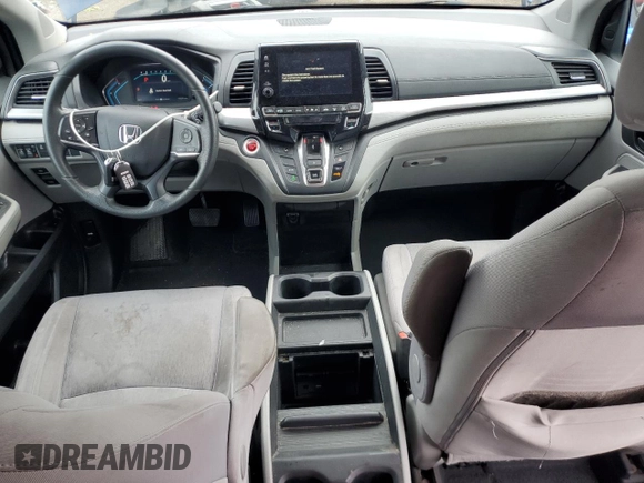 2018 Honda Odyssey EX with VIN 5FNRL6H57JB103291, listed as a Copart auction lot 58733025 with 177,279 mi miles and Salvage title. Bid and sale history available at DreamBid. Image 8.