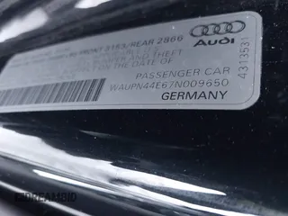 2007 Audi S8 z VIN WAUPN44E67N009650, wystawiony jako IAAI lot #41341680 z przebiegiem 166 611 mil mil oraz . Historia ofert i sprzedaży dostępna na DreamBid. Obrazek 9.