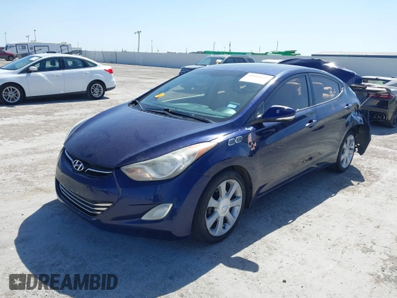 2013 Hyundai Elantra Limited with VIN 5NPDH4AE2DH232877, listed as a IAAI auction lot 41863644 with 170,723 mi miles and . Bid and sale history available at DreamBid. Image 2.