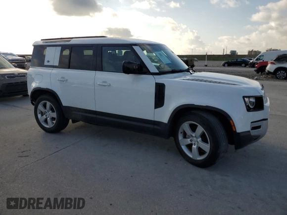 2023 Land Rover Defender S with VIN SALEJ7EXXP2124527, listed as a Copart auction lot 64578725 with 33,816 mi miles and Salvage title. Bid and sale history available at DreamBid. Image 4.
