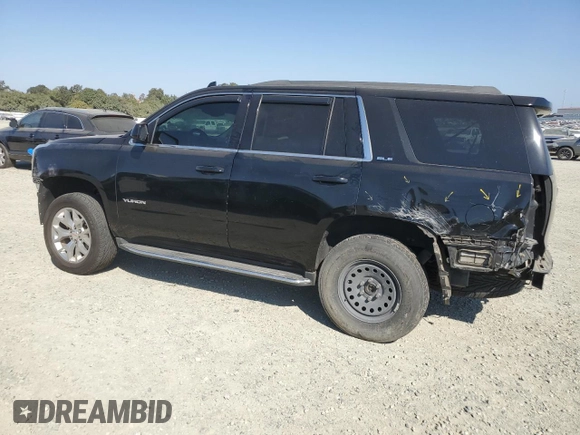 2017 GMC Yukon SLE with VIN 1GKS2AKC9HR403504, listed as a Copart auction lot 73595964 with 73,530 mi miles and Salvage Title. Bid and sale history available at carsss.com. Image 2.