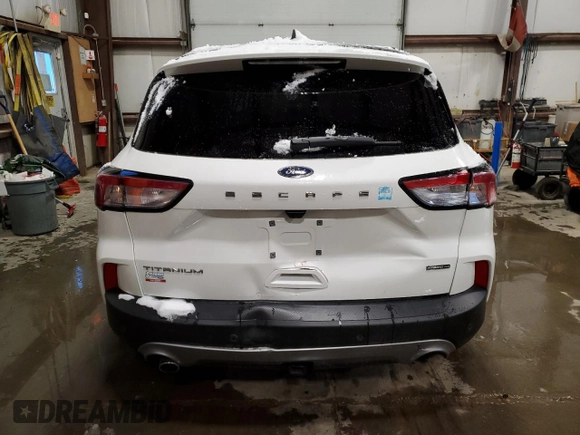 2021 Ford Escape Titanium Hybrid с VIN 1FMCU9DZ6MUA53908, выставлен на аукционе Copart как лот 85946674 с пробегом 31 476 миль миль и Списание • Salvage title. История ставок и продаж доступна на DreamBid. Изображение 6.