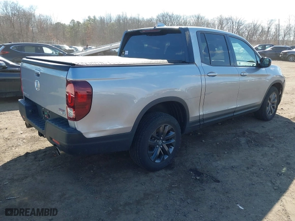 2021 Honda Ridgeline Sport with VIN 5FPYK3F10MB003879, listed as a IAAI auction lot 41677509 with 36,804 mi miles. Bid and sale history available at carsss.com. Image 4.