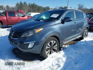 2013 Kia Sportage SX with VIN KNDPCCA69D7365073, listed as a IAAI auction lot 41451663 with 67,437 mi miles and . Bid and sale history available at carsss.com. Image 2.