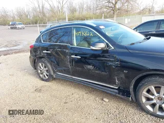 2017 Infiniti QX50 with VIN JN1BJ0RRXHM411985, listed as a IAAI auction lot 41990322 with 75,736 mi miles. Bid and sale history available at carsss.com. Image 6.