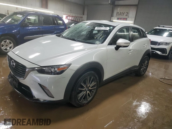2017 Mazda CX-3 Touring with VIN JM1DKFC76H0161813, listed as a Copart auction lot 50931135 with 133,561 mi miles and Salvage Title. Bid and sale history available at carsss.com. Image 1.
