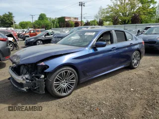 2019 BMW 5 Series 540i xDrive z VIN WBAJE7C51KWD55443, wystawiony jako Copart lot #56341975 z przebiegiem 40 907 mil mil oraz Szkoda całkowita • Salvage title. Historia ofert i sprzedaży dostępna na DreamBid. Obrazek 1.